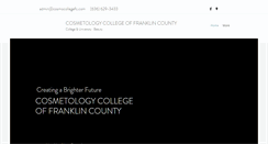 Desktop Screenshot of cosmetologycollegefranklincounty.com