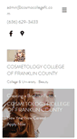 Mobile Screenshot of cosmetologycollegefranklincounty.com